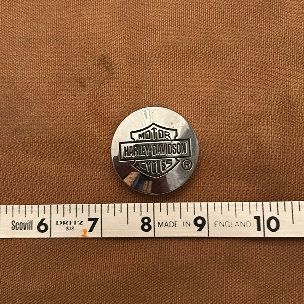 Harley Davison cap or button